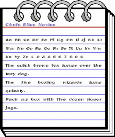 Chefs Slice Novice Regular animated font preview Chefs Slice Novice Regular animated font preview