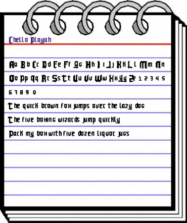 Chello Playah Original animated font preview Chello Playah Original animated font preview