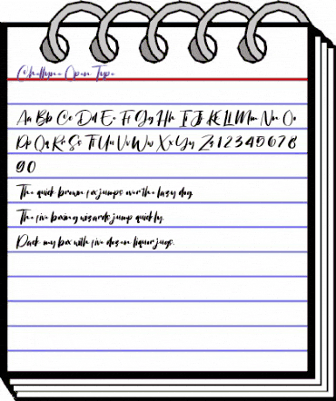 Chellyne Regular animated font preview Chellyne Regular animated font preview