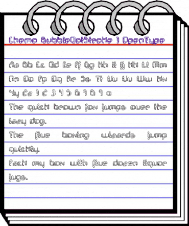 Chemo BubbleDotStroke animated font preview Chemo BubbleDotStroke animated font preview
