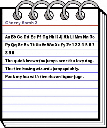 Cherry Bomb 3 Regular animated font preview Cherry Bomb 3 Regular animated font preview