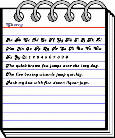 Cherry Regular animated font preview