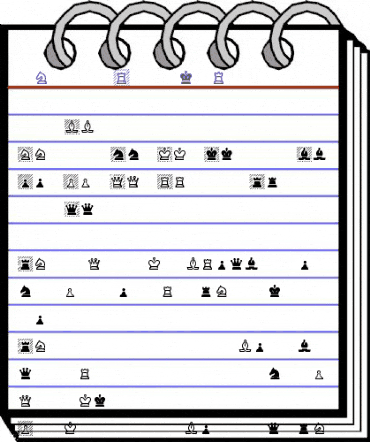 Chess Regular animated font preview