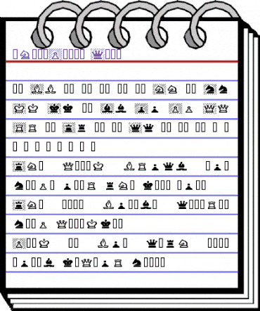 ChessPiece Wide animated font preview