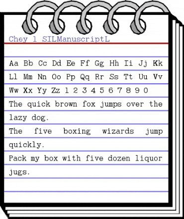 Chey 1 SILManuscriptL Regular animated font preview Chey 1 SILManuscriptL Regular animated font preview