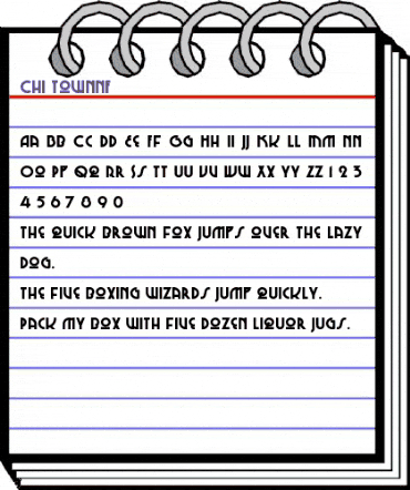 ChiTown NF Regular animated font preview