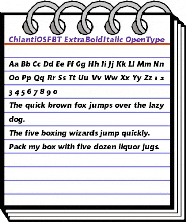 Bitstream Chianti Extra Bold Italic OSF animated font preview Bitstream Chianti Extra Bold Italic OSF animated font preview