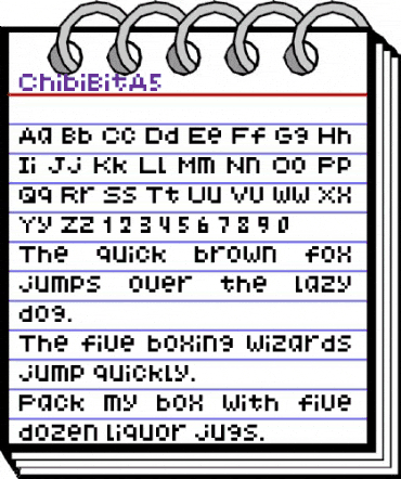 ChibiBitA5 Regular animated font preview ChibiBitA5 Regular animated font preview