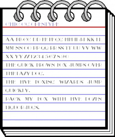 Chic CG Regular animated font preview Chic CG Regular animated font preview