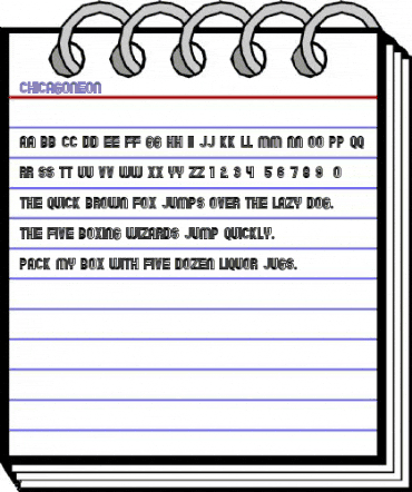 Chicago Neon Regular animated font preview Chicago Neon Regular animated font preview