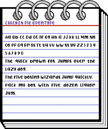 CHICKEN Pie Regular animated font preview CHICKEN Pie Regular animated font preview