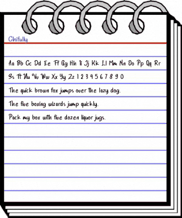 Chifully Regular animated font preview