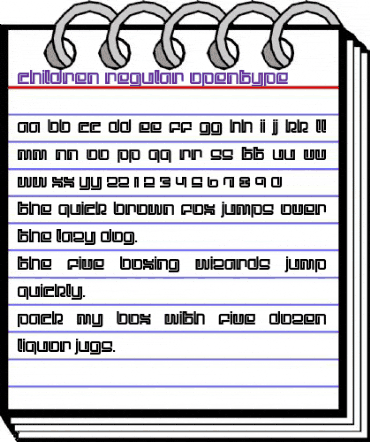 Children-Regular Regular animated font preview Children-Regular Regular animated font preview