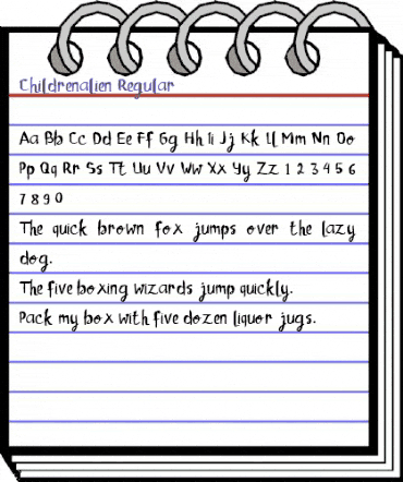 Childrenalien Regular animated font preview Childrenalien Regular animated font preview