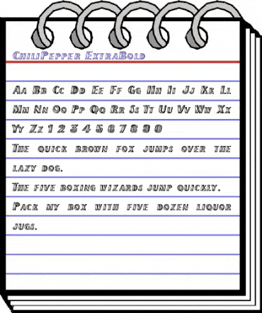 ChiliPepper-ExtraBold Regular animated font preview