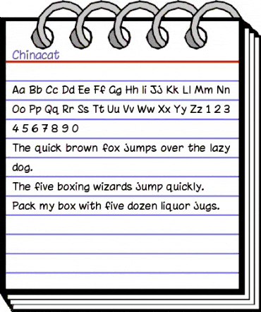 Chinacat Regular animated font preview