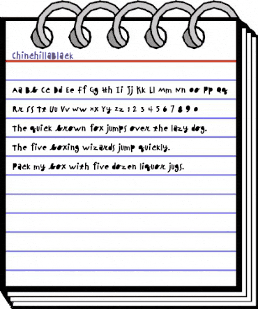 ChinchillaBlack Regular animated font preview ChinchillaBlack Regular animated font preview