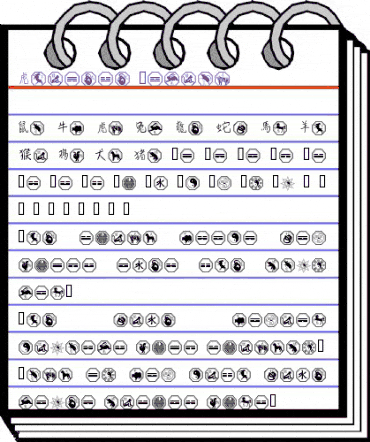 Chinese Zodiac Regular animated font preview