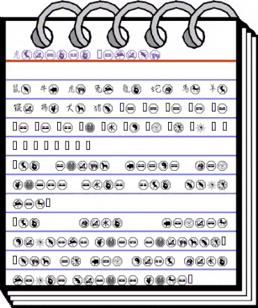 Chinese Zodiac Regular animated font preview Chinese Zodiac Regular animated font preview
