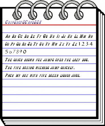 ChipShotSCapsSSK Regular animated font preview ChipShotSCapsSSK Regular animated font preview