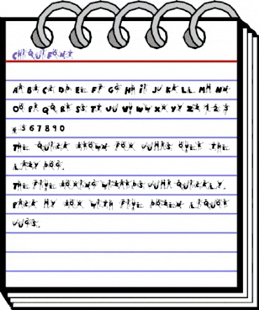 ChiquiFont Regular animated font preview ChiquiFont Regular animated font preview