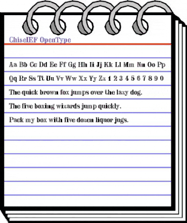 ChiselEF Regular animated font preview ChiselEF Regular animated font preview