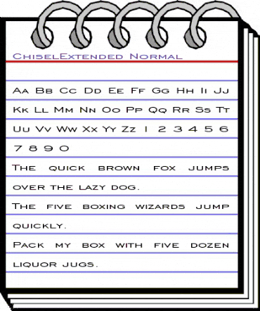 ChiselExtended Normal animated font preview ChiselExtended Normal animated font preview