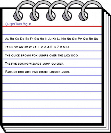 ChiselThin Bold animated font preview ChiselThin Bold animated font preview