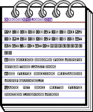 Chock A Block NF Regular animated font preview Chock A Block NF Regular animated font preview