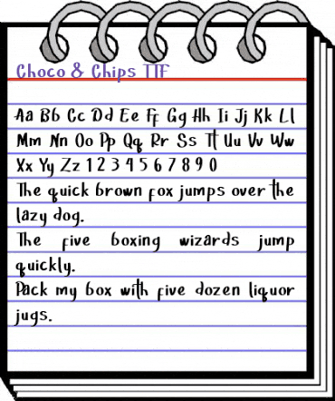 Choco & Chips Regular animated font preview Choco & Chips Regular animated font preview