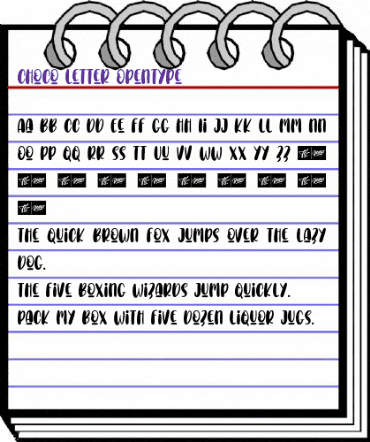 Choco Letter Regular animated font preview