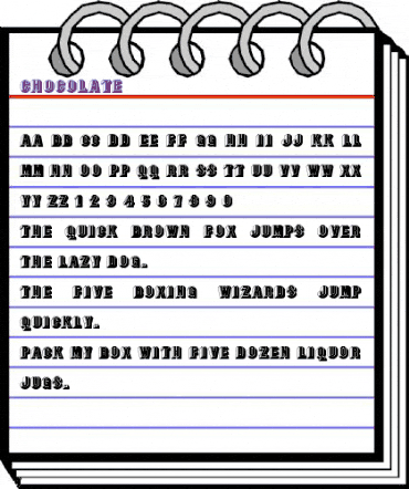 Chocolate Regular animated font preview Chocolate Regular animated font preview