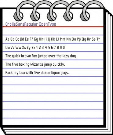 ChollaSans Regular animated font preview ChollaSans Regular animated font preview