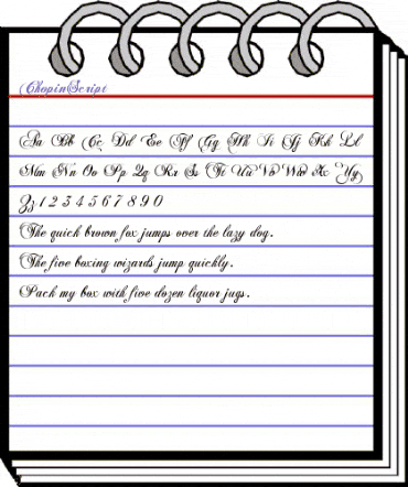 ChopinScript Medium animated font preview ChopinScript Medium animated font preview