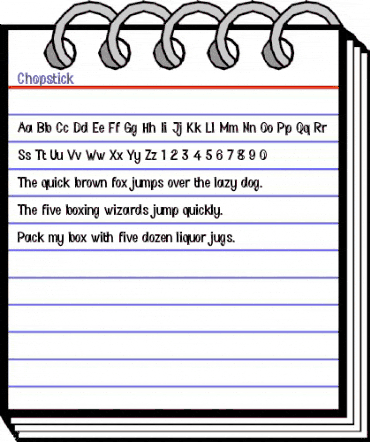 Chopstick Regular animated font preview Chopstick Regular animated font preview