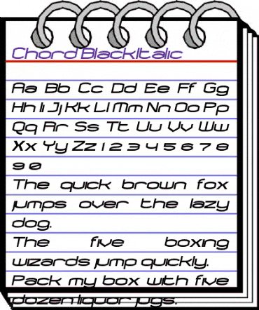 Chord BlackItalic animated font preview Chord BlackItalic animated font preview