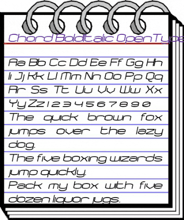 Chord BoldItalic animated font preview Chord BoldItalic animated font preview