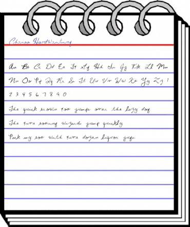 Chris's Handwriting Regular animated font preview