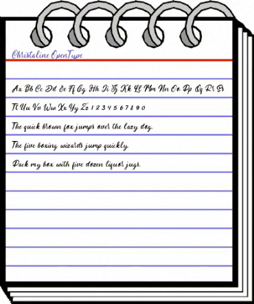 Christaline Regular animated font preview