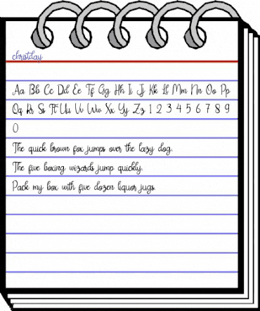 christday Regular animated font preview christday Regular animated font preview