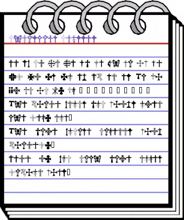 Christian Crosses Regular animated font preview Christian Crosses Regular animated font preview