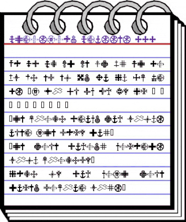 Christian Crosses III Regular animated font preview