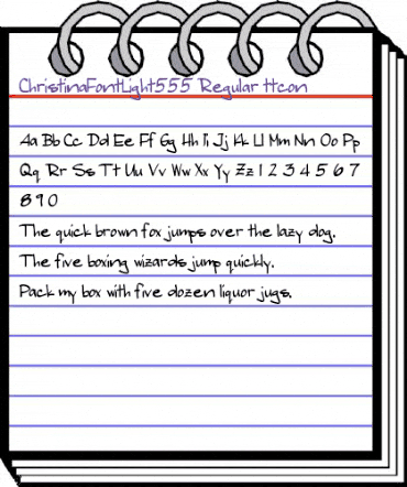 ChristinaFontLight555 Regular animated font preview ChristinaFontLight555 Regular animated font preview