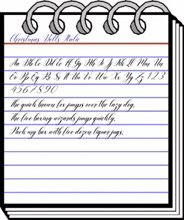 Christmas Bells Italic Regular animated font preview Christmas Bells Italic Regular animated font preview