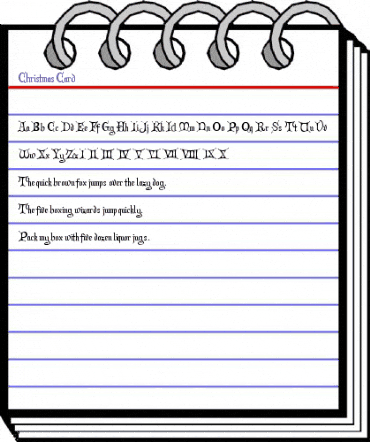 Christmas Card Regular animated font preview Christmas Card Regular animated font preview