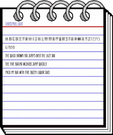 Christmas Light Regular animated font preview