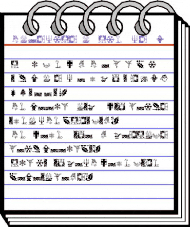 Christmas Ornaments MT Regular animated font preview