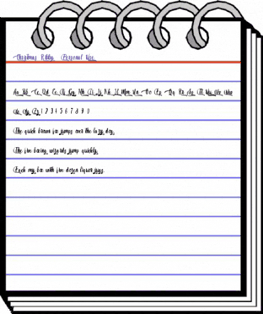 Christmas Ribby - Personal Use Regular animated font preview Christmas Ribby - Personal Use Regular animated font preview