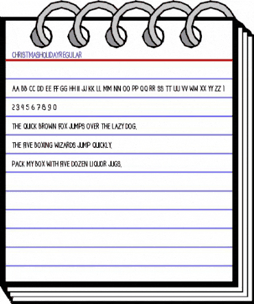 Christmas Holiday Regular animated font preview Christmas Holiday Regular animated font preview