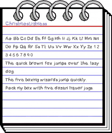 ChristmasLigtness Medium animated font preview